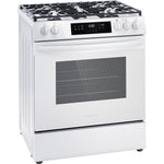 Frigidaire White 30'' Front Control Gas Range (5.1 Cu. Ft) - FCFG3062AW