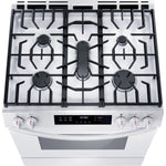 Frigidaire White 30'' Front Control Gas Range (5.1 Cu. Ft) - FCFG3062AW