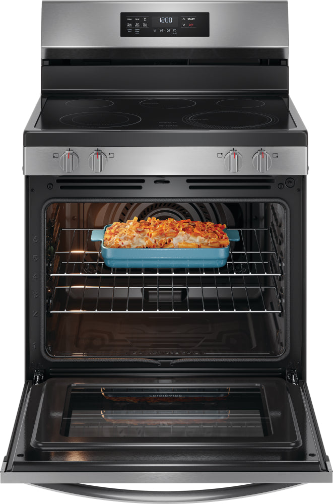 Frigidaire Stainless Steel 30" Freestanding Electric Range with Air Fry (5.3 Cu. Ft.) - FCRE308CAS