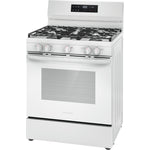 Frigidaire White 30" Gas Range with Quick Boil and Even Baking Technology (5.1 Cu. Ft) - FCRG3062AW