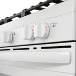 Frigidaire White 30" Gas Range with Quick Boil and Even Baking Technology (5.1 Cu. Ft) - FCRG3062AW
