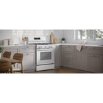Frigidaire White 30" Gas Range with Quick Boil and Even Baking Technology (5.1 Cu. Ft) - FCRG3062AW