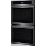 Frigidaire Black Stainless Steel 30" Double Wall Oven with Fan Convection (10.6 Cu. Ft) - FCWD3027AD
