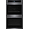 Frigidaire Black Stainless Steel 30" Double Wall Oven with Fan Convection (10.6 Cu. Ft) - FCWD3027AD