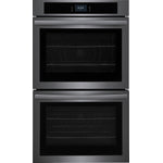 Frigidaire Black Stainless Steel 30" Double Wall Oven with Fan Convection (10.6 Cu. Ft) - FCWD3027AD