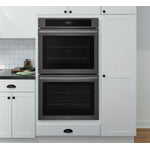 Frigidaire Black Stainless Steel 30" Double Wall Oven with Fan Convection (10.6 Cu. Ft) - FCWD3027AD