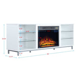 Sahl Fireplace - White
