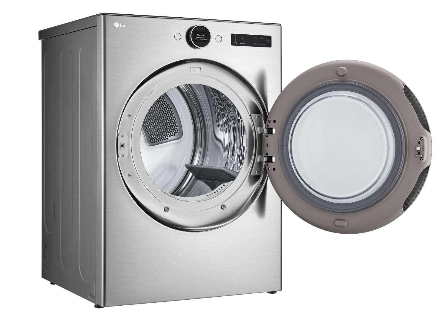 LG Graphite Steel 7.4 cu. ft. Ultra Large Capacity Smart Front Load Dryer with Built-In Intelligence & TurboSteam® - DLEX5500V