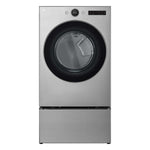 LG Graphite Steel 7.4 cu. ft. Ultra Large Capacity Smart Front Load Gas Dryer with Built-In Intelligence & TurboSteam® - DLGX5501V