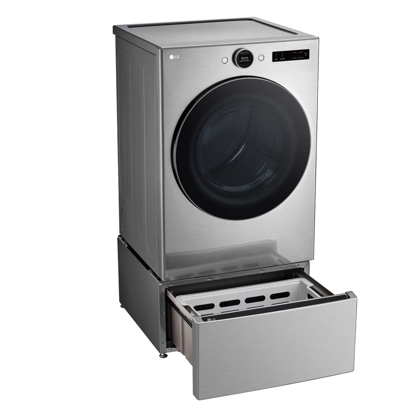 LG Graphite Steel 7.4 cu. ft. Ultra Large Capacity Smart Front Load Gas Dryer with Built-In Intelligence & TurboSteam® - DLGX5501V