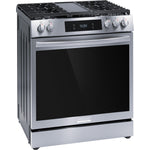 Frigidaire Gallery Stainless Steel 30" Front Control Gas Range with Total Convection (6.1 Cu. Ft) - GCFG3060BF