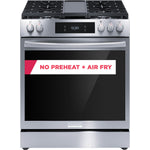 Frigidaire Gallery Stainless Steel 30" Front Control Gas Range with Total Convection (6.1 Cu. Ft) - GCFG3060BF