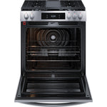 Frigidaire Gallery Stainless Steel 30" Front Control Gas Range with Total Convection (6.1 Cu. Ft) - GCFG3060BF