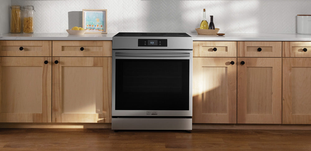 Frigidaire Gallery Smudge-Proof Stainless Steel 30" Front Control Induction Range with Total Convection (6.2 Cu. Ft) - GCFI306CBF