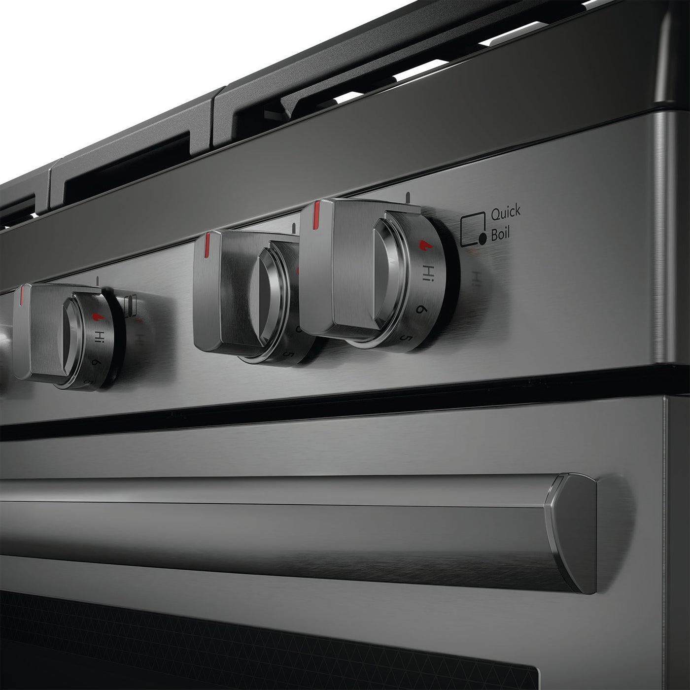 Frigidaire Gallery Smudge-Proof® Black Stainless Steel 30" Rear Control Gas Range (5.1 Cu. Ft) - GCRG3060BD