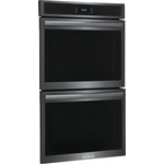 Frigidaire Gallery Smudge-Proof Black Stainless Steel 30" Double Wall Oven with Total Convection (10.6 Cu. Ft) - GCWD3067AD