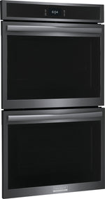 Frigidaire Gallery Smudge-Proof Black Stainless Steel 30" Double Wall Oven with Total Convection (10.6 Cu. Ft) - GCWD3067AD