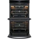 Frigidaire Gallery Smudge-Proof Black Stainless Steel 30" Double Wall Oven with Total Convection (10.6 Cu. Ft) - GCWD3067AD