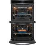 Frigidaire Gallery Smudge-Proof Black Stainless Steel 30" Double Wall Oven with Total Convection (10.6 Cu. Ft) - GCWD3067AD