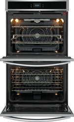 Frigidaire Gallery Smudge-Proof Stainless Steel 30" Double Wall Oven with Total Convection (10.6 Cu. Ft)- GCWD3067AF