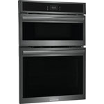 Frigidaire Gallery Smudge-Proof Black Stainless Steel 30" Wall Oven and Microwave Combination (1.7 Cu. Ft. / 5.3 Cu. Ft.) - GCWM3067AD