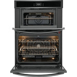 Frigidaire Gallery Smudge-Proof Black Stainless Steel 30" Wall Oven and Microwave Combination (1.7 Cu. Ft. / 5.3 Cu. Ft.) - GCWM3067AD