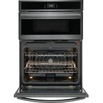 Frigidaire Gallery Smudge-Proof Black Stainless Steel 30" Wall Oven and Microwave Combination (1.7 Cu. Ft. / 5.3 Cu. Ft.) - GCWM3067AD