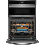 Frigidaire Gallery Smudge-Proof Black Stainless Steel 30" Wall Oven and Microwave Combination (1.7 Cu. Ft. / 5.3 Cu. Ft.) - GCWM3067AD