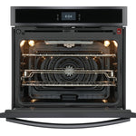 Frigidaire Gallery Smudge-Proof Black Stainless Steel 30" Single Wall Oven with Total Convection (5.3 Cu. Ft) - GCWS3067AD