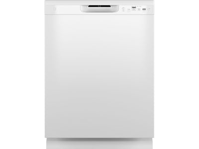 GE White 24" Built-In Front Control Dishwasher - GDF510PGRWW