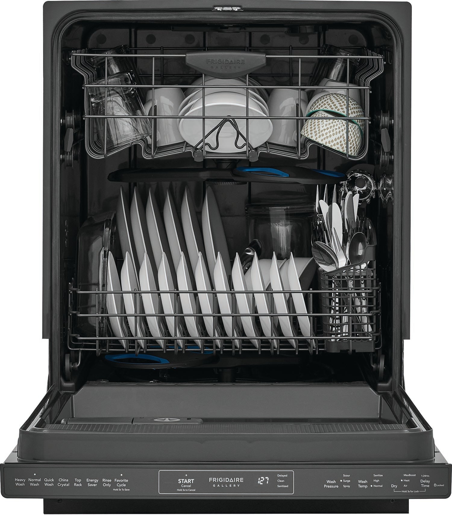Frigidaire Gallery Smudge-Proof Black Stainless Steel 24" Built-In Dishwasher - GDPP4517AD