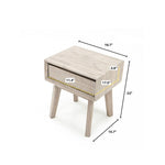 Abenra Night Table - Grey Wash