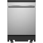 GE Stainless Steel Interior 24" Portable Dishwasher - GPT225SSLSS