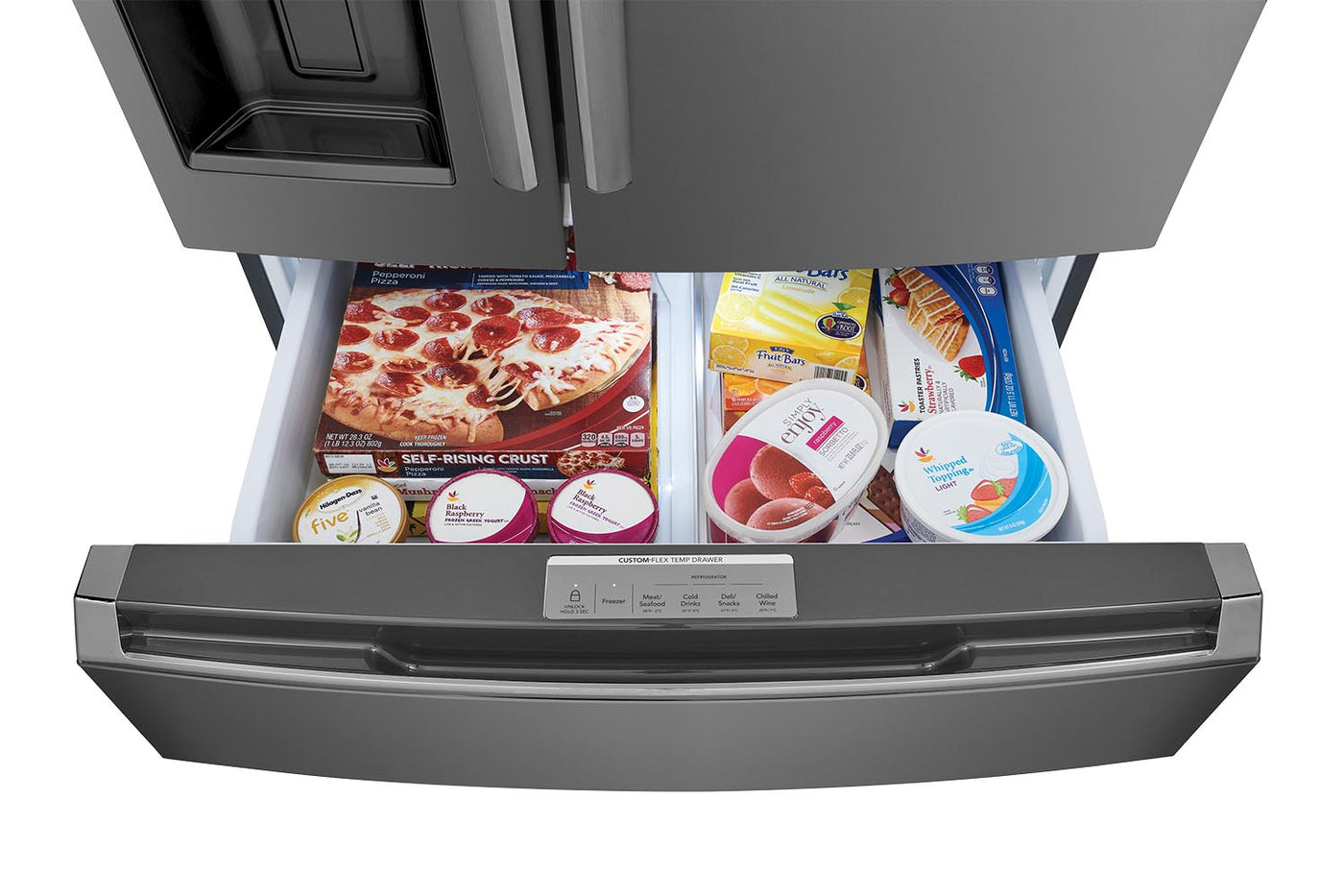 Frigidaire Gallery Smudge-Proof® Black Stainless Steel	Counter-Depth 4-Door French Refrigerator (21.5 Cu. Ft.) - GRMC2273CD