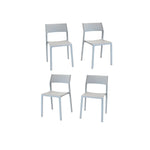Nardi Trill I Outdoor Dining Side Chair - Set of 4 - Grigio