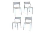 Nardi Trill I Outdoor Dining Side Chair - Set of 4 - Grigio