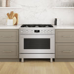 Bosch 36" Industrial Style Duel-Fuel Range Stainless Steel - HDS8655C