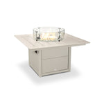 POLYWOODÂ® Square 42" Fire Pit Table - Sand