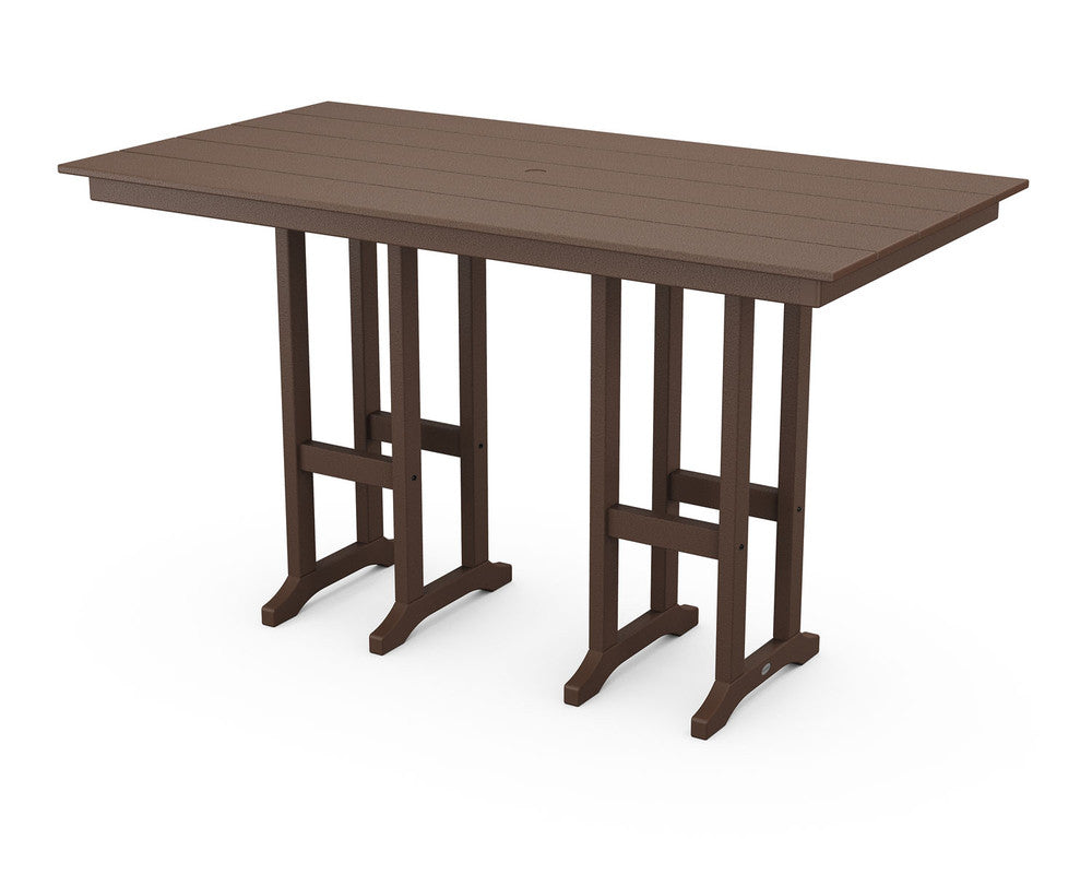 POLYWOODÂ® Farmhouse 37" Dining Table - Mahogany