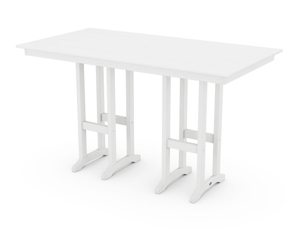 POLYWOODÂ® Farmhouse 37" Dining Table - White