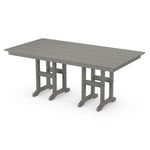 POLYWOODÂ® Farmhouse 37" Dining Table - Slate Grey