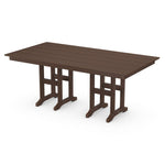 POLYWOODÂ® Farmhouse 37" Dining Table - Mahogany
