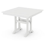 POLYWOODÂ® Farmhouse Trestle 37" Dining Table - White