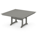 POLYWOODÂ® Farmhouse Trestle 59" Dining Table - Slate Grey