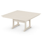 POLYWOODÂ® Farmhouse Trestle 59" Dining Table - Sand
