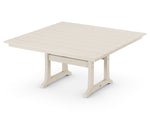 POLYWOODÂ® Farmhouse Trestle 59" Dining Table - Sand