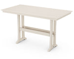 POLYWOODÂ® Farmhouse Trestle 37" x 72" Dining Table - Sand