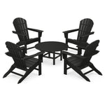 POLYWOODÂ® South Beach 5-Piece Conversation Group - Black