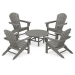 POLYWOODÂ® South Beach 5-Piece Conversation Group - Slate Grey