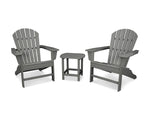 POLYWOODÂ® South Beach Adirondack 3-Piece Set - Slate Grey